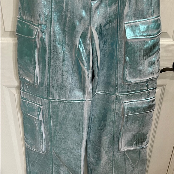 NWT Strapless Metallic Foil Jumpsuit XL - Picture 8 of 14